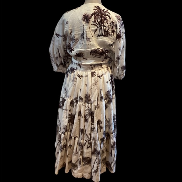 Banana Republic 2 piece set, 100% linen, skirt sz 8, top petite large, WAYFINDER - Picture 5 of 15